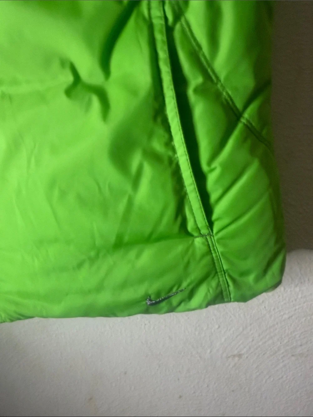 Nike Green reversible duck down filled Puffer Vest